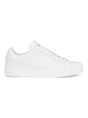 Zdjęcie produktu Białe płaskie buty Dolce & Gabbana