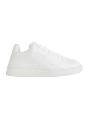 Zdjęcie produktu Białe skórzane buty sportowe Burberry