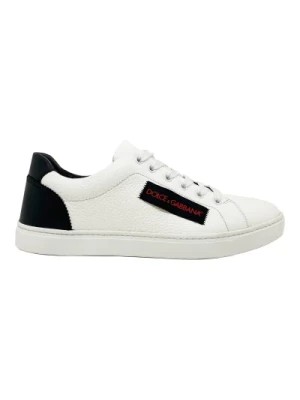 Zdjęcie produktu Białe Skórzane Sneakersy Ss22 Dolce & Gabbana