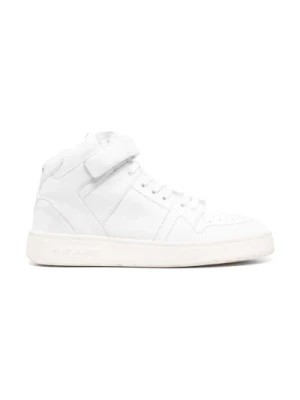Zdjęcie produktu Białe Skórzane Sneakersy z Logo Saint Laurent