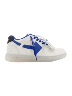 Zdjęcie produktu Białe Skórzane Sneakersy z Logo Strzałki Off White