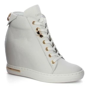 Zdjęcie produktu Białe sneakersy na koturnie CARINII B9505-I81-000-000-B88