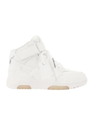 Zdjęcie produktu Białe Sneakersy Wiązane Velcro Skóra Off White