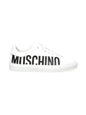 Zdjęcie produktu Białe Sneakersy z Logo Moschino