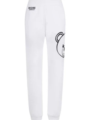 Zdjęcie produktu Białe Spodnie Dresowe Underbear Elastyczny Pas Moschino