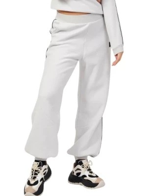 Zdjęcie produktu Białe Spodnie Dresowe z elastycznym pasem i mankietami Emporio Armani EA7