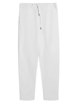Zdjęcie produktu Białe Spodnie Joggingowe z bawełny Max Mara