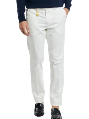 Zdjęcie produktu Białe Spodnie Slim z Elastycznym Bawełną Manuel Ritz