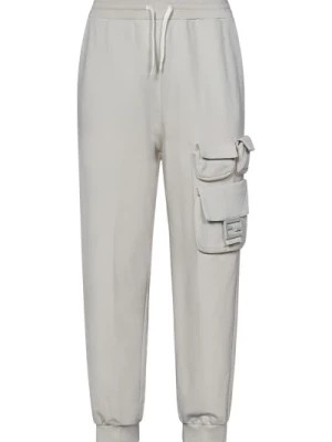 Zdjęcie produktu Białe spodnie sportowe z mini bagietką Fendi