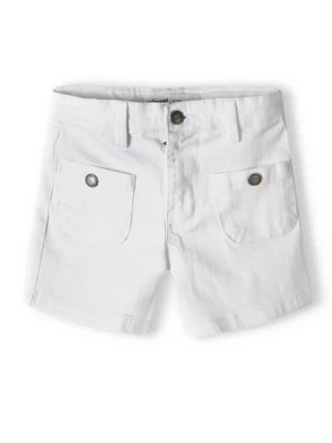 Zdjęcie produktu Białe szorty jeansowe dla dziewczynki Minoti