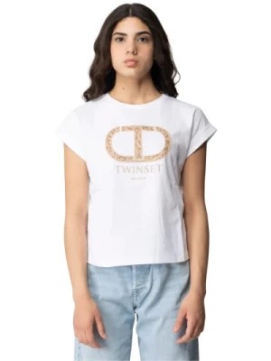 Zdjęcie produktu Białe T-shirty i Pola Twinset