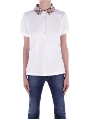Zdjęcie produktu Białe T-shirty i Pola z przodu na guziki Barbour