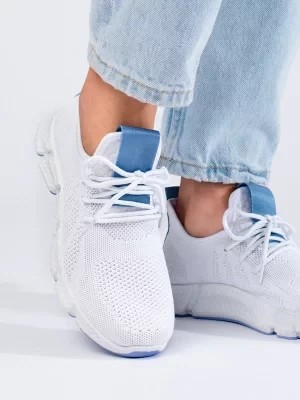 Zdjęcie produktu Białe wygodne buty sportowe Shelvt