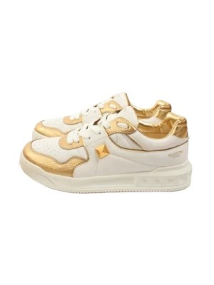 Zdjęcie produktu Białe/Złote Sneakersy dla Mężczyzn Valentino