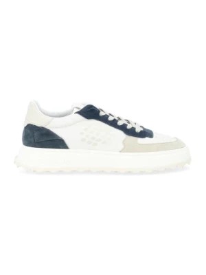 Zdjęcie produktu Biało-Niebieskie Suede Cuprace Sneaker Be Positive