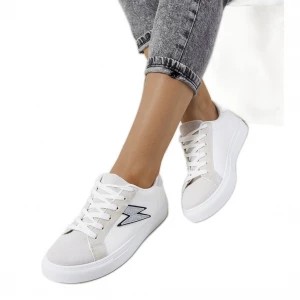 Zdjęcie produktu Biało szare sneakersy Dings białe srebrny Inna marka