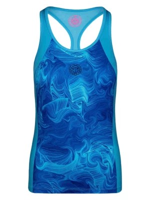Zdjęcie produktu BIDI BADU Top sportowy "Jua" w kolorze niebiesko-turkusowym rozmiar: XL