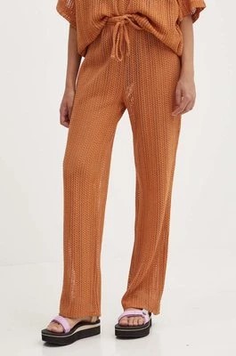 Zdjęcie produktu Billabong spodnie LARGO damskie kolor pomarańczowy proste high waist ABJX600226