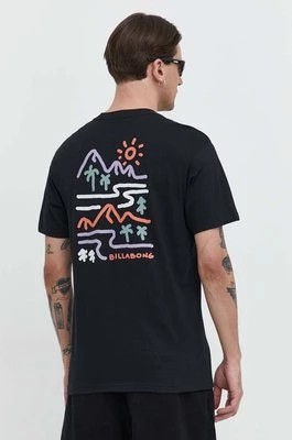 Zdjęcie produktu Billabong t-shirt bawełniany BILLABONG X ADVENTURE DIVISION męski kolor czarny z nadrukiem ABYZT02304