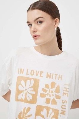 Zdjęcie produktu Billabong t-shirt bawełniany damski kolor biały EBJZT00234