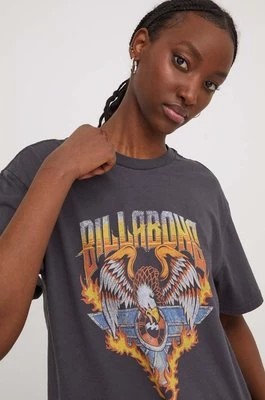 Zdjęcie produktu Billabong t-shirt bawełniany damski kolor szary EBJZT00269