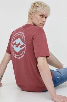 Zdjęcie produktu Billabong t-shirt bawełniany męski kolor różowy z nadrukiem ABYZT02259