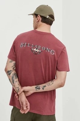 Zdjęcie produktu Billabong t-shirt bawełniany męski kolor różowy z nadrukiem ABYZT02275