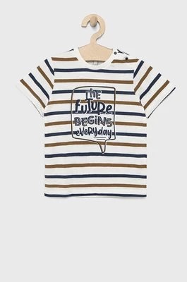 Zdjęcie produktu Birba&Trybeyond t-shirt bawełniany dziecięcy kolor biały z nadrukiem