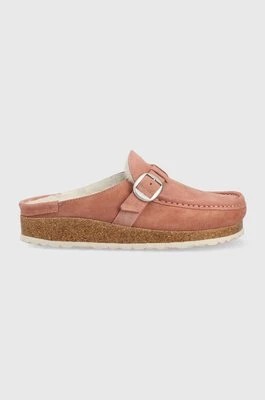 Zdjęcie produktu Birkenstock kapcie zamszowe Buckley kolor różowy