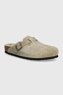 Zdjęcie produktu Birkenstock klapki Boston Shearling męskie kolor beżowy 1028289