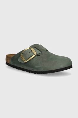 Zdjęcie produktu Birkenstock klapki nubukowe Boston Big Buckle kolor zielony 1028033