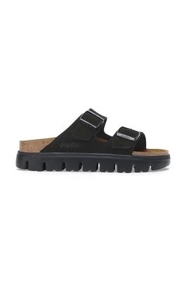 Zdjęcie produktu Birkenstock klapki zamszowe Arizona Chunky Birkenstock x Papillio damskie kolor czarny na platformie 1028403