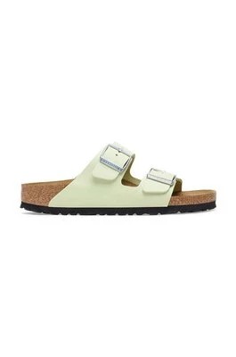 Zdjęcie produktu Birkenstock klapki zamszowe Arizona damskie kolor zielony 1026710