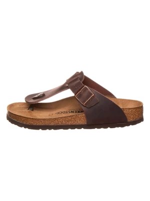 Zdjęcie produktu Birkenstock Skórzane klapki w kolorze czarnym rozmiar: 43