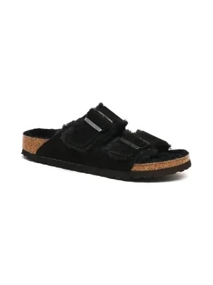 Zdjęcie produktu Birkenstock Skórzane obuwie domowe Arizona FUR