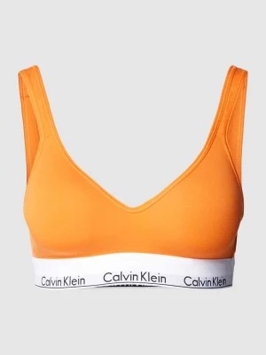Zdjęcie produktu Biustonosz sportowy na szerokich ramiączkach w jednolitym kolorze Calvin Klein Underwear