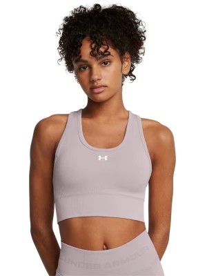 Zdjęcie produktu Biustonosz treningowy damski Under Armour Vanish Seamless Mid Bra - beżowy