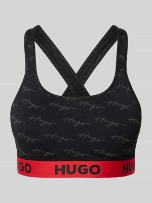 Zdjęcie produktu Biustonosz typu bralette z elastycznym pasem z logo HUGO