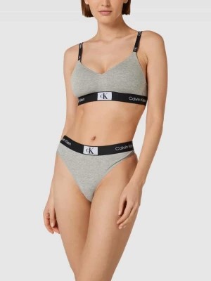 Zdjęcie produktu Biustonosz typu bralette z elastycznym paskiem z logo Calvin Klein Underwear