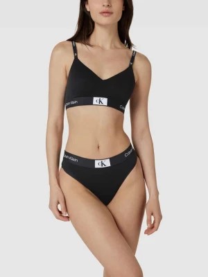 Zdjęcie produktu Biustonosz typu bralette z elastycznym paskiem z logo Calvin Klein Underwear