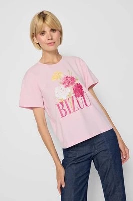 Zdjęcie produktu Bizuu t-shirt bawełniany RIFA damski kolor różowy RIFA.ROZOWY