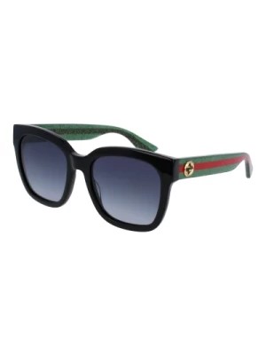 Zdjęcie produktu Black Green/Grey Shaded Sunglasses Gucci