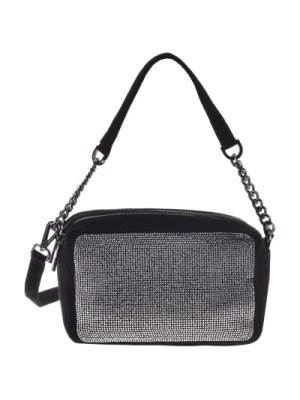 Zdjęcie produktu Black handbag in suede Baldinini