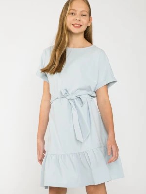 Zdjęcie produktu Błękitna sukienka z falbanką dla dziewczyny Reporter Young