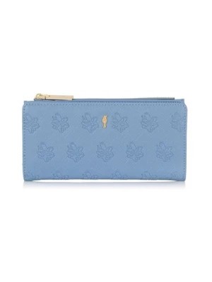 Zdjęcie produktu Błękitny portfel damski z tłoczeniem OCHNIK