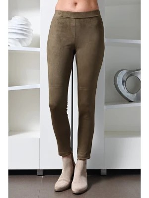 Zdjęcie produktu Bleu d'Azur Legginsy "Dakar" w kolorze khaki rozmiar: 34