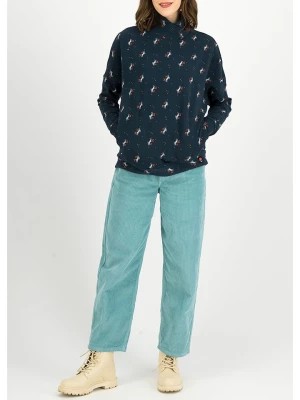 Zdjęcie produktu Blutsgeschwister Bluza "Boxy Sweater" w kolorze granatowym ze wzorem rozmiar: M