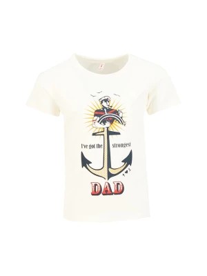 Zdjęcie produktu Blutsgeschwister Koszulka "Strongest Dad" w kolorze kremowym rozmiar: 134/140