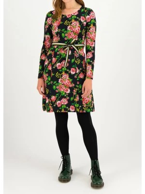 Zdjęcie produktu Blutsgeschwister Sukienka "Très Charmeuse" w kolorze czarno-zielono-jasnoróżowym rozmiar: S