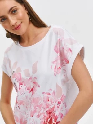 Zdjęcie produktu Luźna bluzka z krótkim rękawem w kwiatowy nadruk TOP SECRET